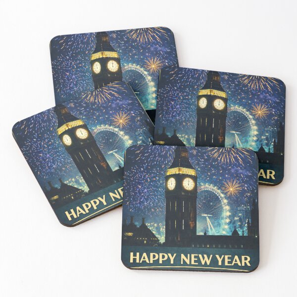 Item preview, Happy New Year London designed and sold by The Deco Bureau.