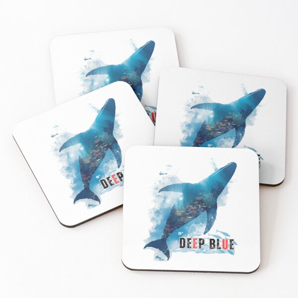 Item preview, Humpback Whale Coral Reef Double Exposure - Surreal Ocean Watercolor Art Gift designed and sold by LoliDesignShop.