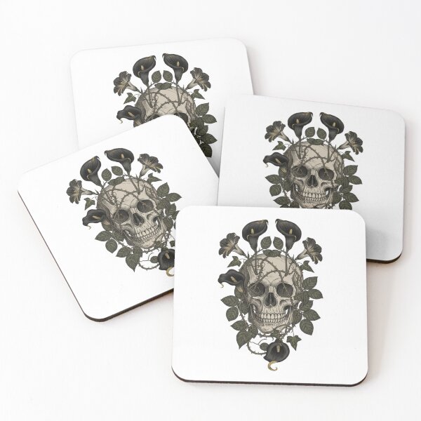 Item preview, Dark Academia Midnight Florals - Vintage Botanical Vine Sticker designed and sold by Gurjeetpixelart.