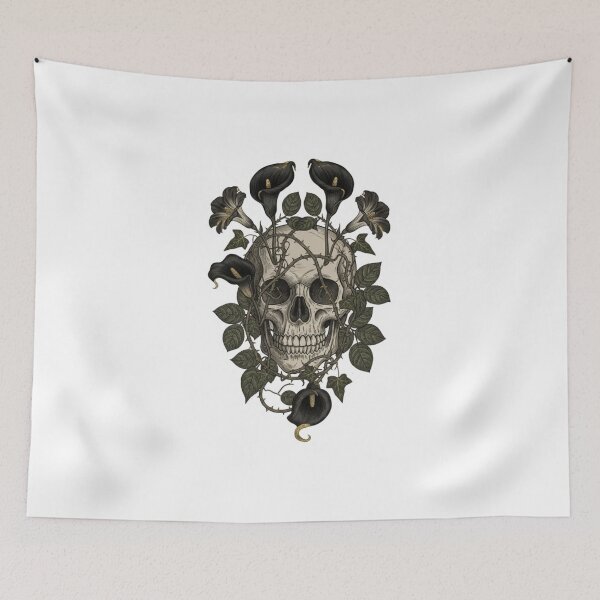 Item preview, Dark Academia Midnight Florals - Vintage Botanical Vine Sticker designed and sold by Gurjeetpixelart.