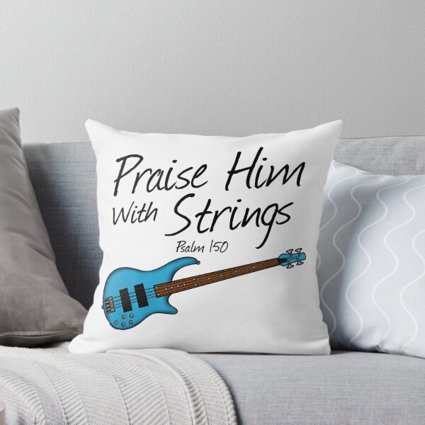 Item preview, Bass Guitar, Praise Him With Strings, Church Bassist Musician designed and sold by doodlerob.