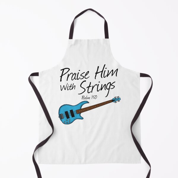 Item preview, Bass Guitar, Praise Him With Strings, Church Bassist Musician designed and sold by doodlerob.