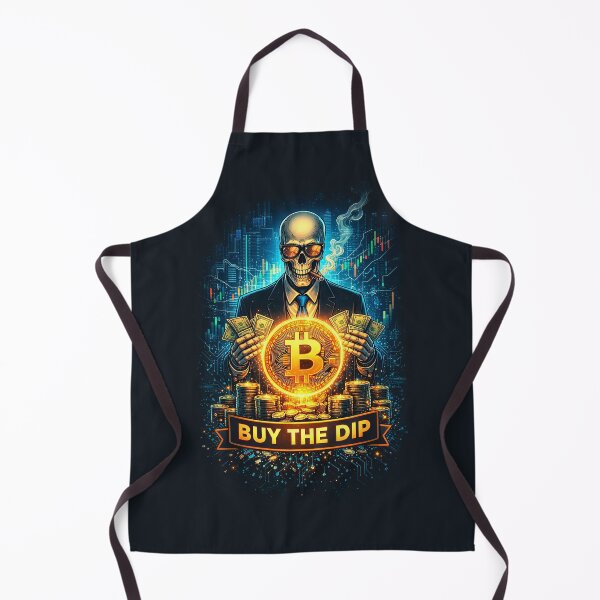 Item preview, Buy The Dip Bitcoin Skull – Crypto Trader Streetwear Design designed and sold by Wicked.Teez.
