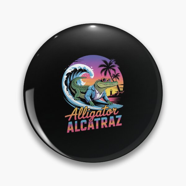 Item preview, Alligator Alcatraz 80's Style 5 designed and sold by AquaKiev.