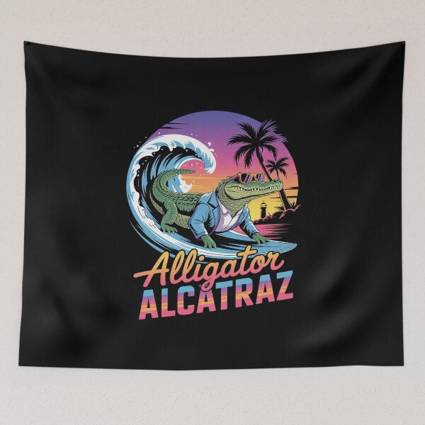Item preview, Alligator Alcatraz 80's Style 5  designed and sold by AquaKiev.