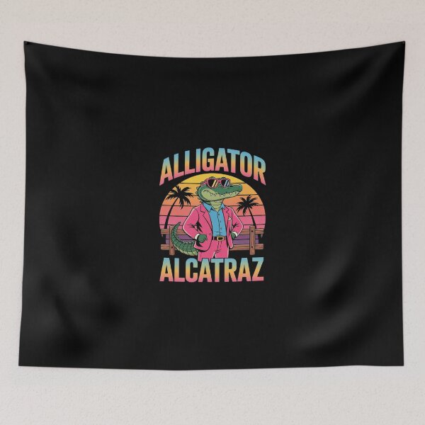 Item preview, Alligator Alcatraz 80's Style  designed and sold by SyntaxClaw.