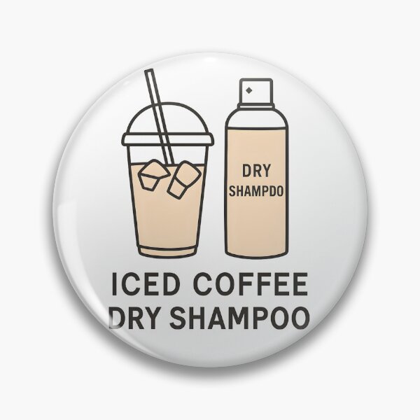 Item preview, Running on Iced Coffee and Dry Shampoo - Mom Life Sticker designed and sold by PrintMod.
