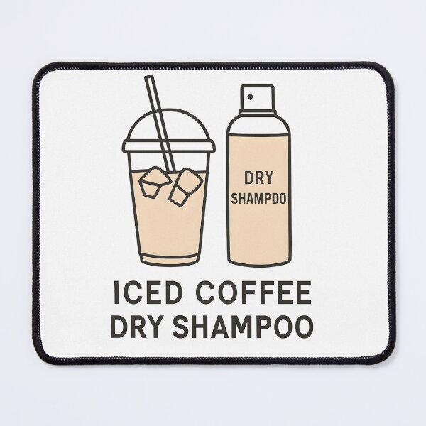 Item preview, Running on Iced Coffee and Dry Shampoo - Mom Life Sticker designed and sold by PrintMod.