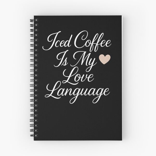 Item preview, Iced Coffee Is My Love Language T-Shirt - Cute Coffee Aesthetic designed and sold by PrintMod.