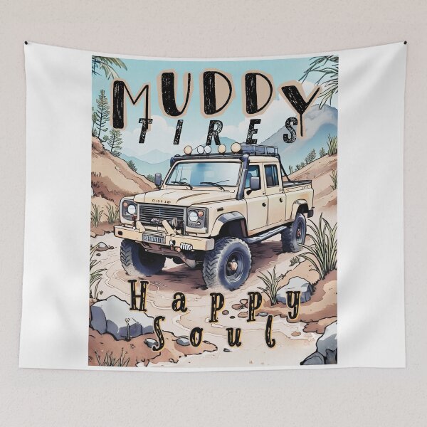 Item preview, Muddy Tires Happy Soul designed and sold by Craftonmegan.