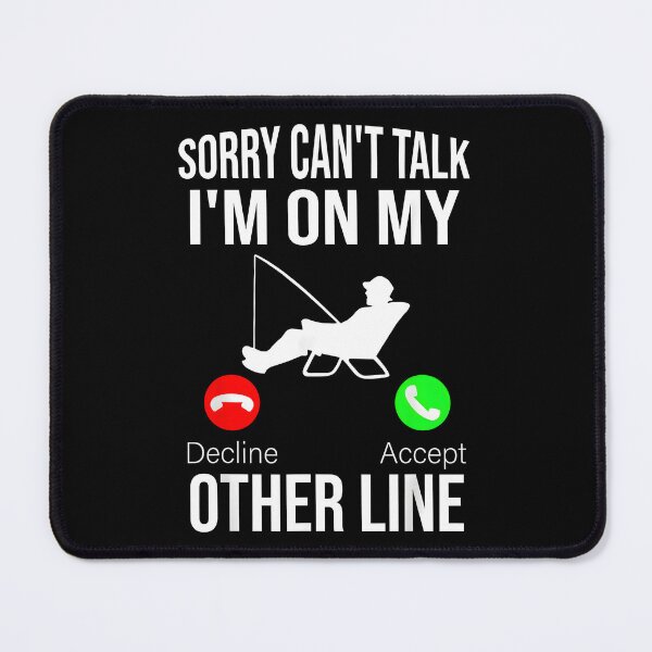 Item preview, Funny Fishing Bass Dad Sorry Can't Talk I'm on My Other Line designed and sold by CameronTheBro.