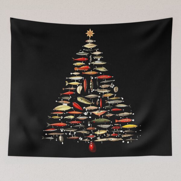 Item preview, Fishing Lure Christmas Tree Fish Fly Fisherman designed and sold by CameronTheBro.