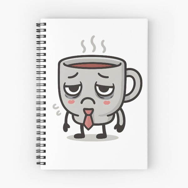 Item preview, Professionally Tired Coffee Cup Sticker - Corporate Burnout designed and sold by PrintMod.