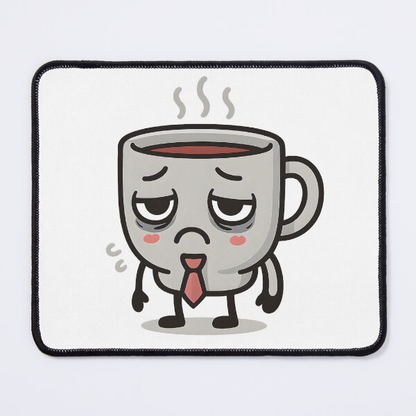 Item preview, Professionally Tired Coffee Cup Sticker - Corporate Burnout designed and sold by PrintMod.
