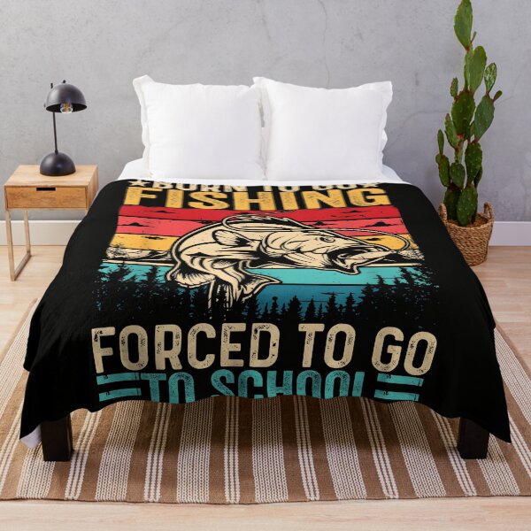 Item preview, Born to Go Fishing Forced To Go To School Funny Fish Angler designed and sold by CameronTheBro.