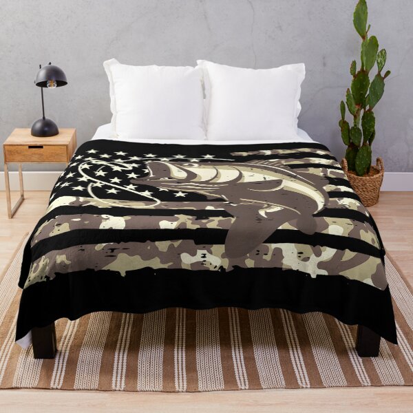 Item preview, Camo US Flag Bass Fish Cool Fishing Patriotic designed and sold by CameronTheBro.