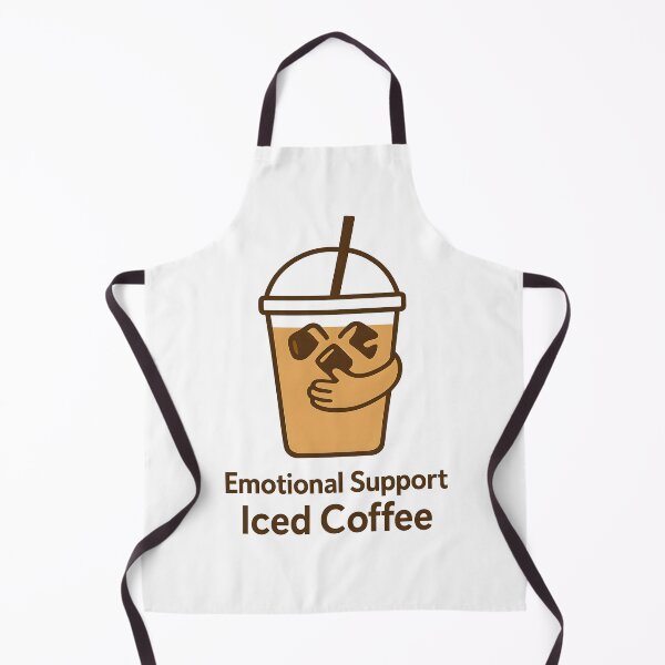 Item preview, Emotional Support Iced Coffee T-Shirt - Funny Gen Z Coffee Lover designed and sold by PrintMod.