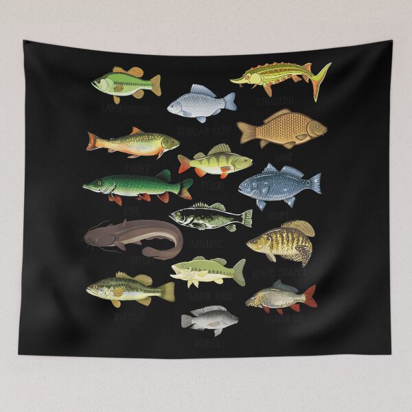 Item preview, Types of Freshwater Bass Fish Species designed and sold by CameronTheBro.