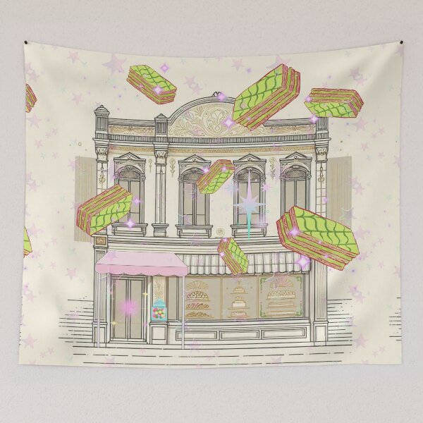 Item preview, Magical Bakery Illustration – Dreamy Cake Shop with Floating Desserts designed and sold by Sugar Wisdom .