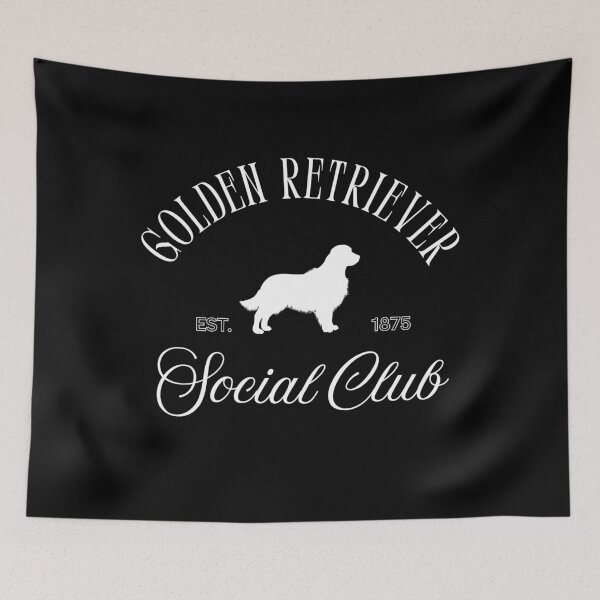 Item preview, Golden Retriever Social Club – Classic Heritage Dog Breed Emblem designed and sold by TheFlannelDog.