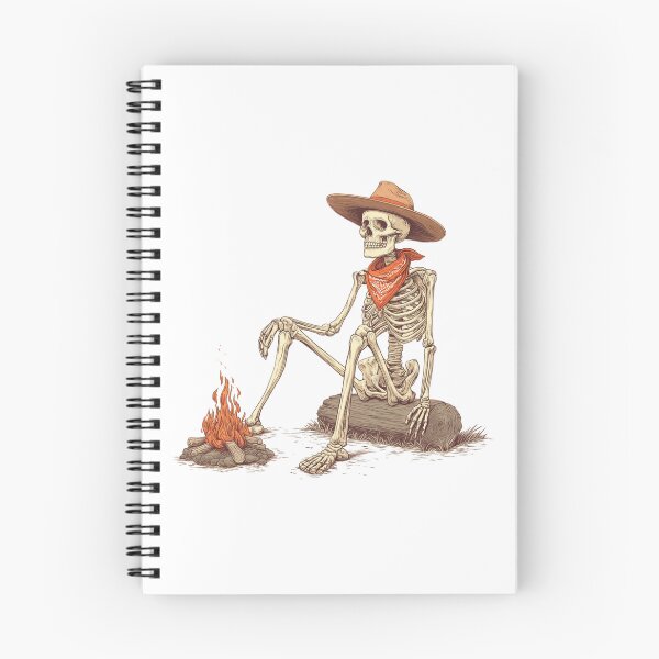 Item preview, Skeleton Cowboy by the Campfire designed and sold by MildyUnhinged.