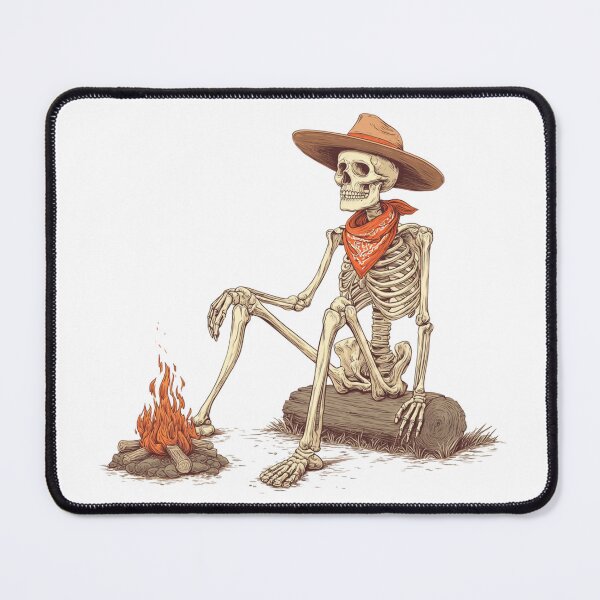 Item preview, Skeleton Cowboy by the Campfire designed and sold by MildyUnhinged.