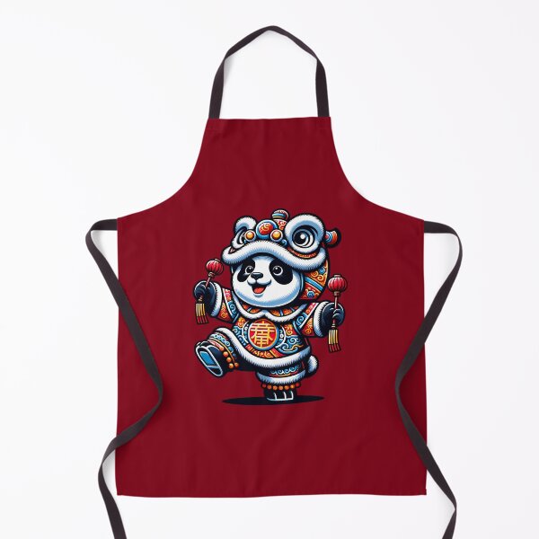 Item preview, Happy Panda In Costume Holding Chinese New Year Lanterns designed and sold by Trendsecne.