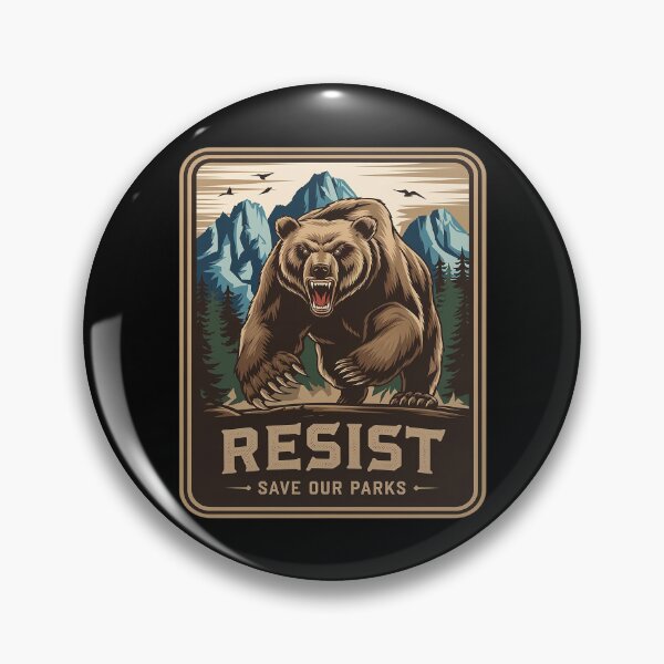 Item preview, Protect Our National Parks Resist ALT US Bear Nature Raglan designed and sold by FadeOfThrone.