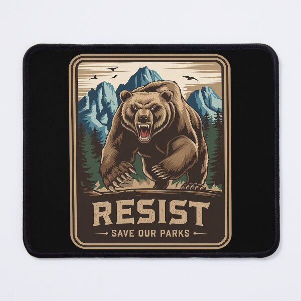 Item preview, Protect Our National Parks Resist ALT US Bear Nature Raglan designed and sold by FadeOfThrone.