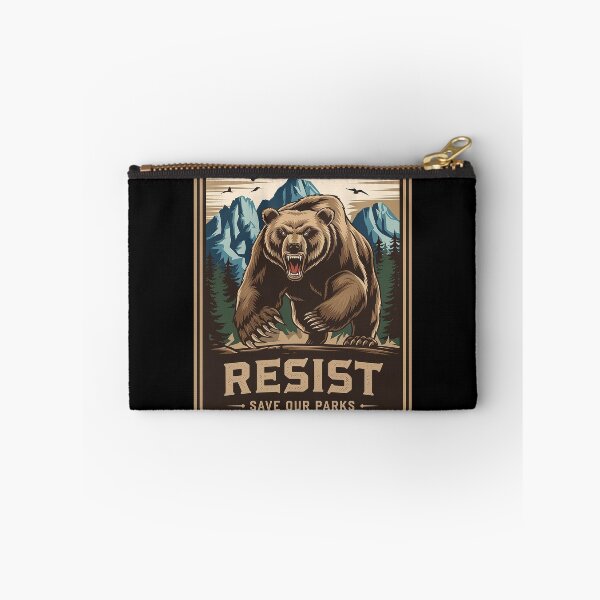 Item preview, Protect Our National Parks Resist ALT US Bear Nature Raglan designed and sold by FadeOfThrone.