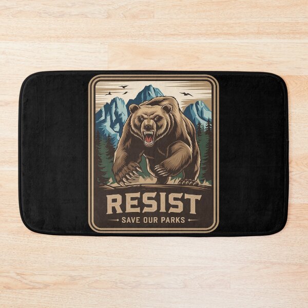 Item preview, Protect Our National Parks Resist ALT US Bear Nature Raglan designed and sold by FadeOfThrone.