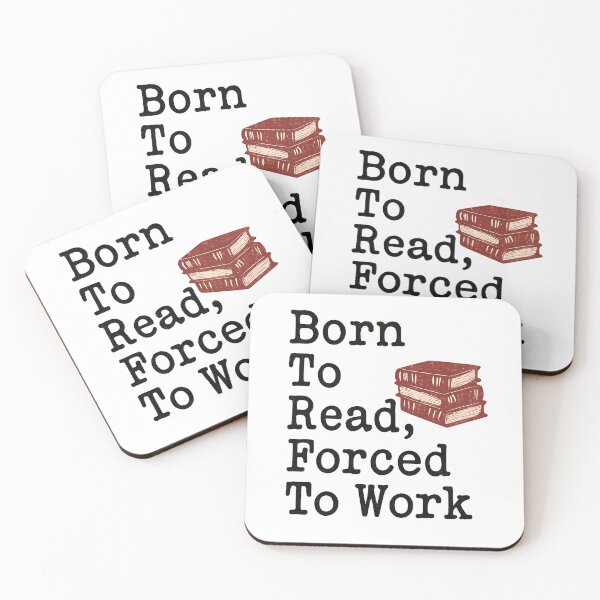 Item preview, Born To Read Forced To Work Classic T-Shirt - Bookworm Humor designed and sold by PrintMod.