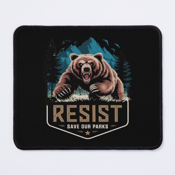 Item preview, Protect Our National Parks Resist ALT US Bear Nature Raglan designed and sold by MarryIsMonth.
