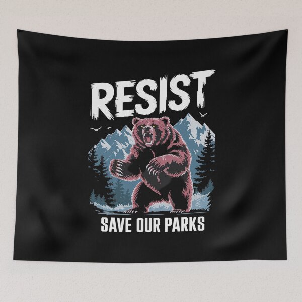 Item preview, Protect Our National Parks Resist ALT US Bear Nature1  designed and sold by FadeOfThrone.