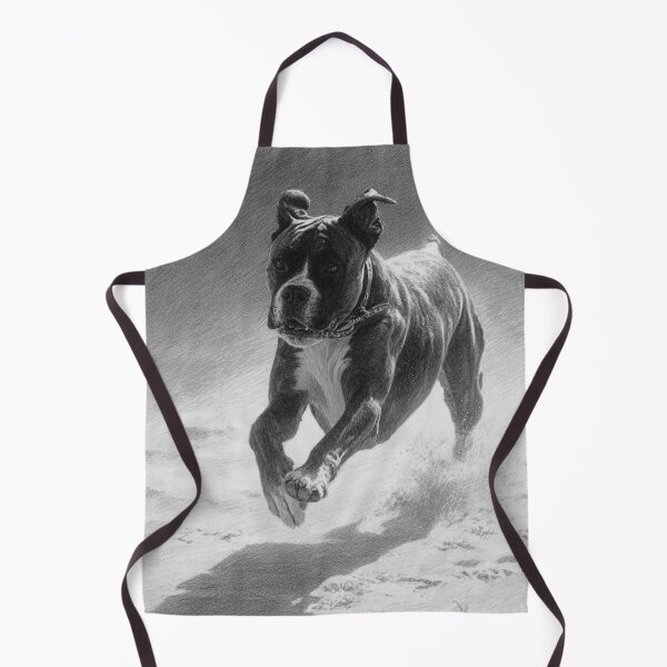 Item preview, A Boxer captured mid-run on a sandy beach, Dogs in Motion designed and sold by CDC40.