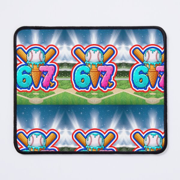 Item preview, Baseball Ice Cream Drip Home Plate 67 designed and sold by WoodburyLake.