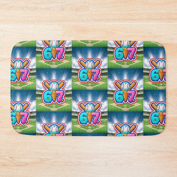 Item preview, Baseball Ice Cream Drip Home Plate 67  designed and sold by WoodburyLake.