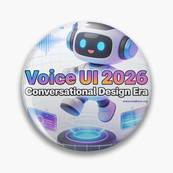 Item preview, Voice UI 2026 - Conversational Design Poster designed and sold by Vinaybharadwaj.