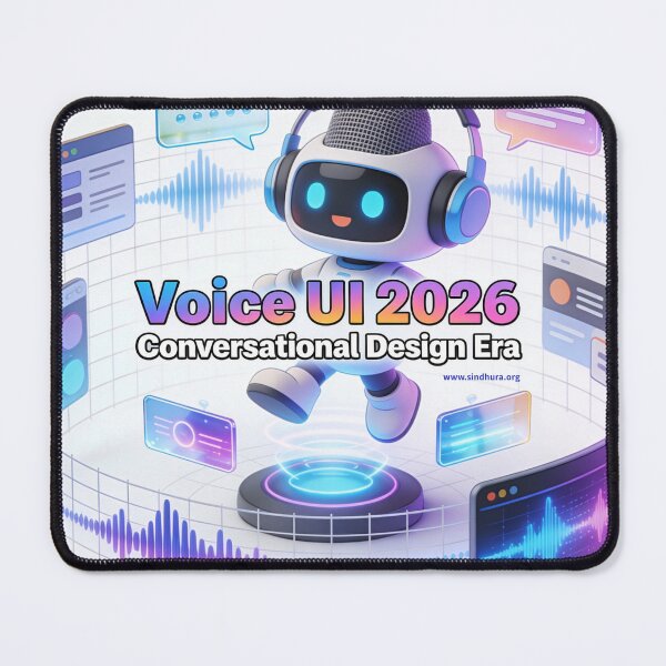 Item preview, Voice UI 2026 - Conversational Design Poster designed and sold by Vinaybharadwaj.