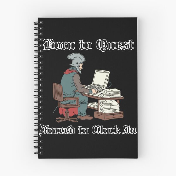 Item preview, Born to Quest, Forced to Clock In – Office Humor for RPG & Fantasy Lovers designed and sold by 9morethan9®.