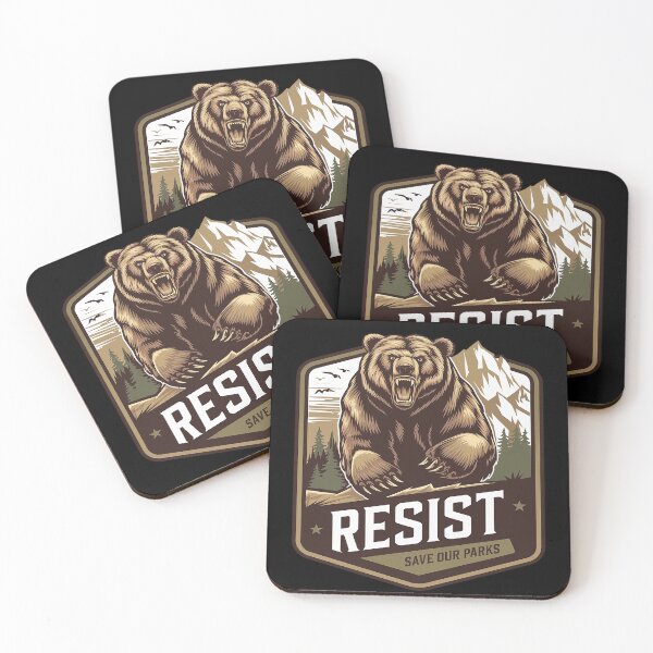 Item preview, Protect Our National Parks Resist ALT US Bear Nature4  designed and sold by FadeOfThrone.