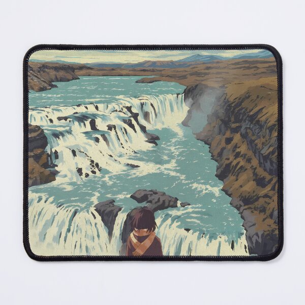 Item preview, Pastel Drift Above the Golden Falls designed and sold by JacksoonLester.