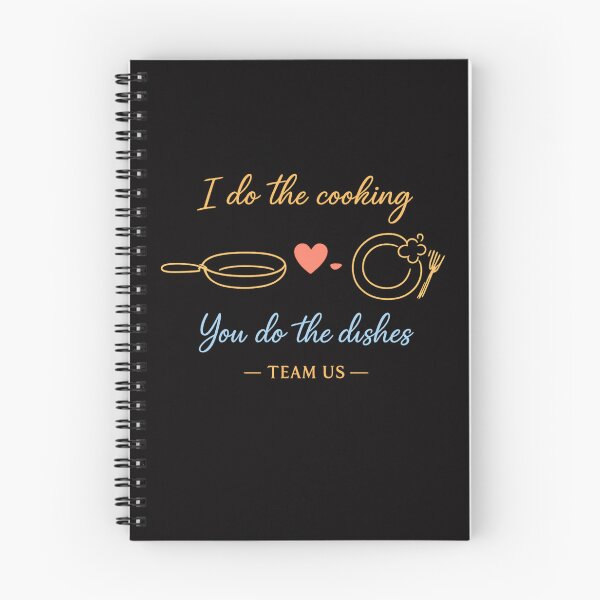 Item preview, I Do the Cooking You Do the Dishes – Team Us | Minimalist Valentine Couple Design designed and sold by FrameFlow.