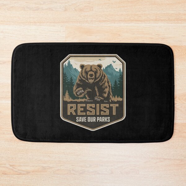 Item preview, Protect Our National Parks Resist ALT US Bear Nature4  designed and sold by MarryIsMonth.