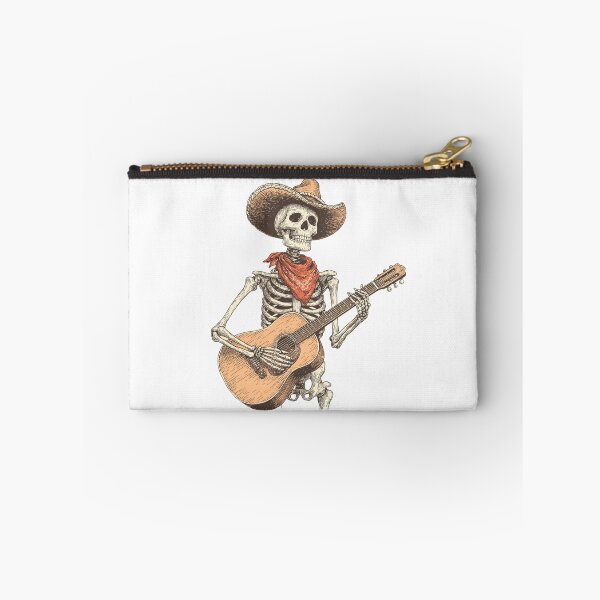 Item preview, Skeleton Cowboy Playing Guitar designed and sold by MildyUnhinged.