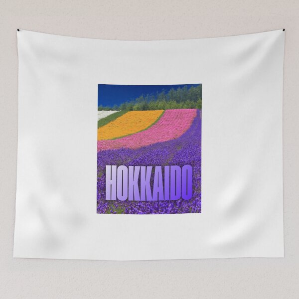 Item preview, Hokkaido Lavender Fields Japan Scenic Travel Poster Art designed and sold by Mesmerizetravel.