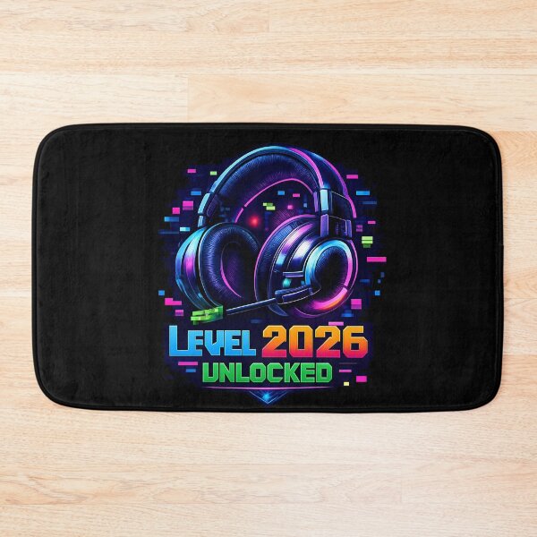 Item preview, Level 2026 Unlocked Gamer Headset – Retro 8-Bit Pixel Art Gaming Design, Neon Cyberpunk Gamer Gift for New Year 2026 designed and sold by FUIRY .
