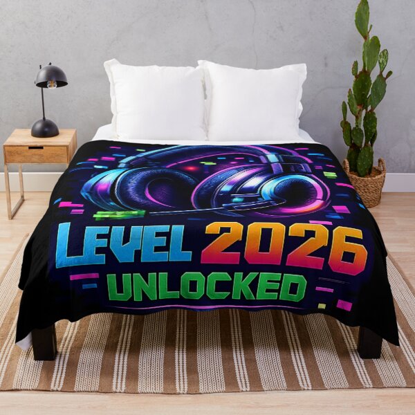 Item preview, Level 2026 Unlocked Gamer Headset – Retro 8-Bit Pixel Art Gaming Design, Neon Cyberpunk Gamer Gift for New Year 2026 designed and sold by FUIRY .