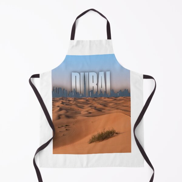 Item preview, Dubai Desert Skyline UAE Travel Modern Poster Art designed and sold by Mesmerizetravel.
