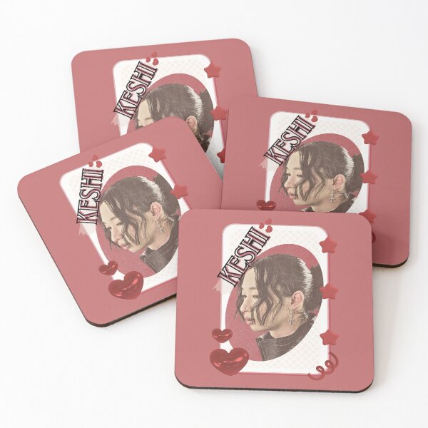 Item preview, Keshii R&B Artist with Emotional Lyrics American singer-songwriter R&B music indie pop  illustration Red Aesthetic Collage Design designed and sold by AJUNICE STUDIO.